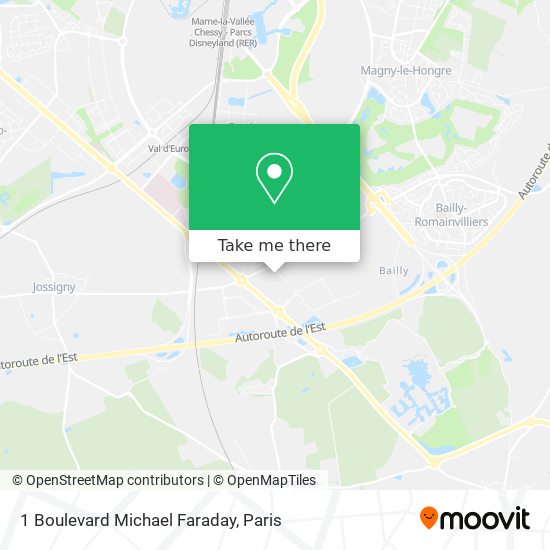 Mapa 1 Boulevard Michael Faraday