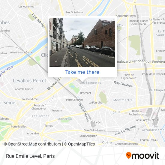 Rue Emile Level map