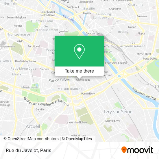 Rue du Javelot map
