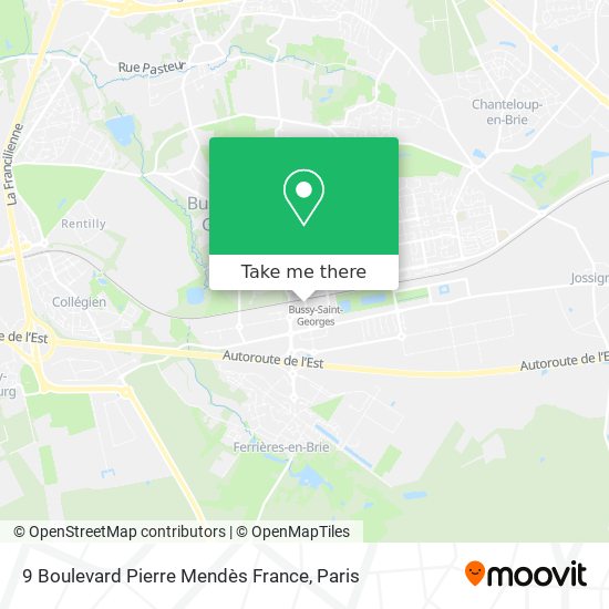Mapa 9 Boulevard Pierre Mendès France
