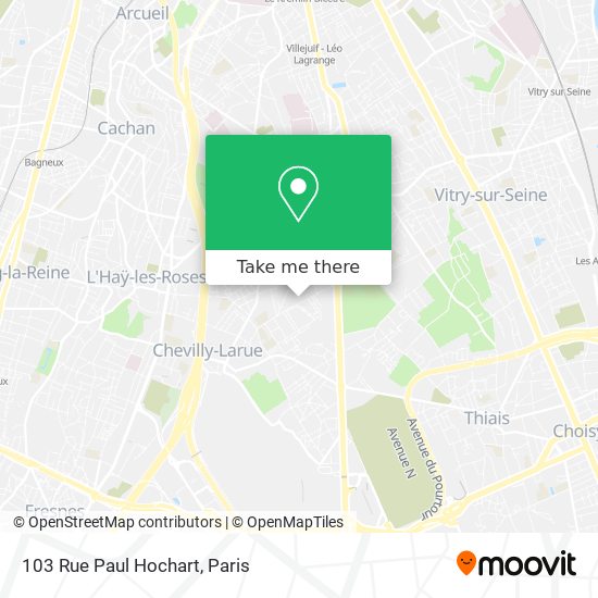 Mapa 103 Rue Paul Hochart