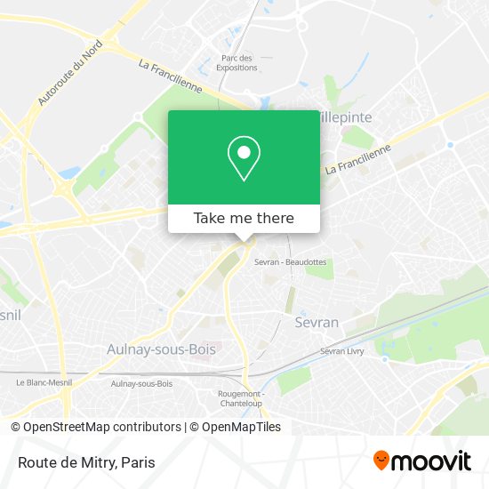 Route de Mitry map