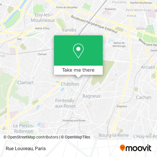 Mapa Rue Louveau
