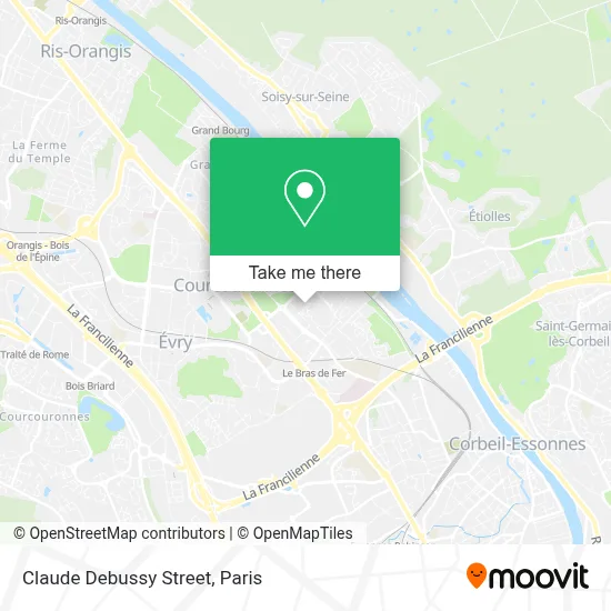 Rue Claude Debussy map