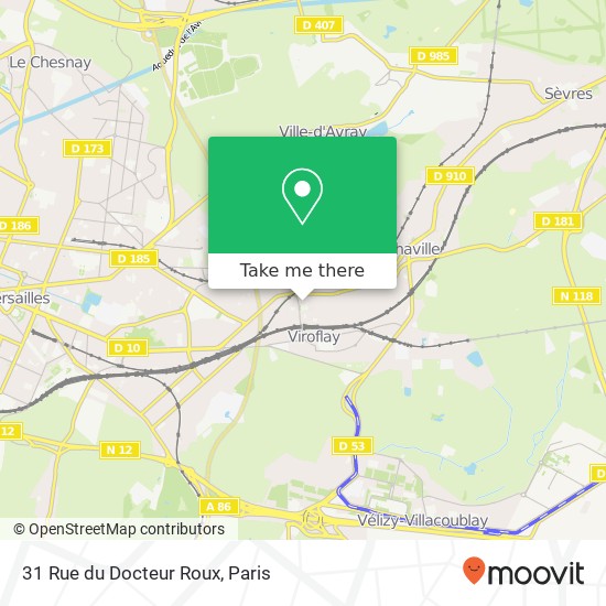 Mapa 31 Rue du Docteur Roux