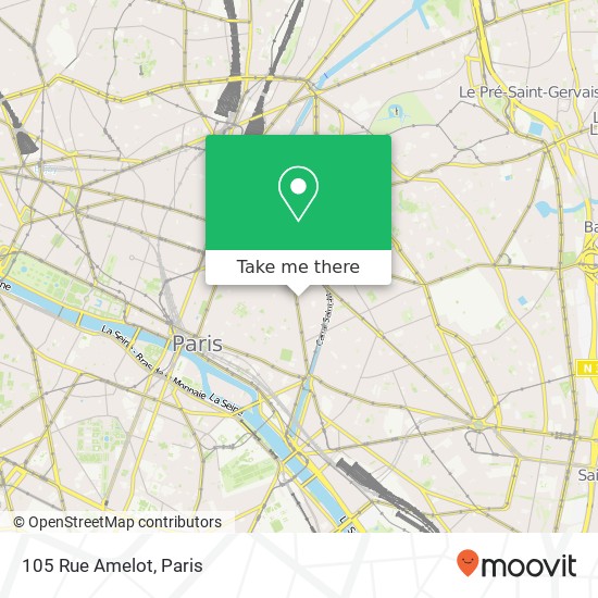 Mapa 105 Rue Amelot