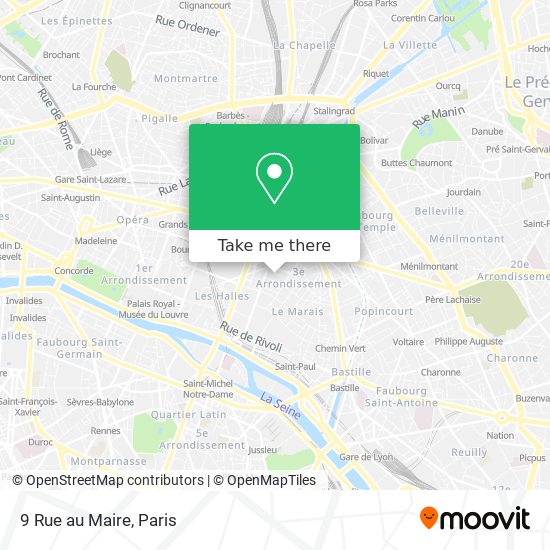Mapa 9 Rue au Maire