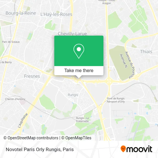 Novotel Paris Orly Rungis map