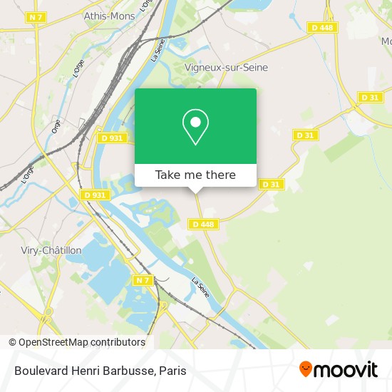 Mapa Boulevard Henri Barbusse