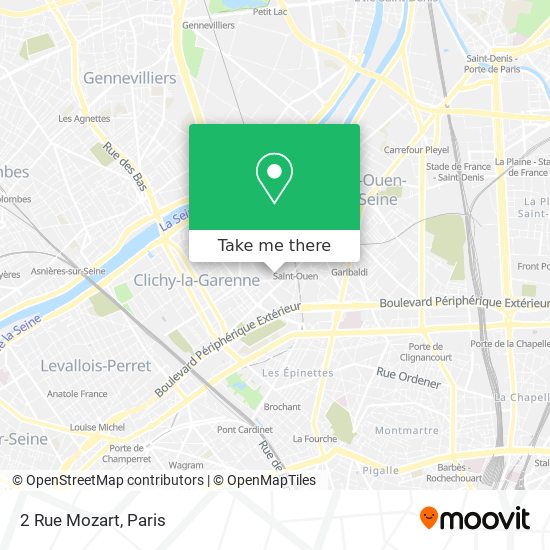 Mapa 2 Rue Mozart