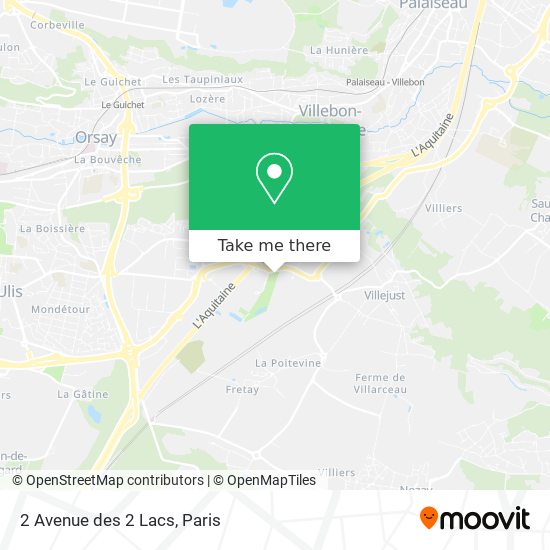 2 Avenue des 2 Lacs map