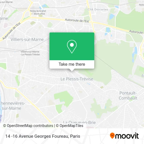 14 -16 Avenue Georges Foureau map
