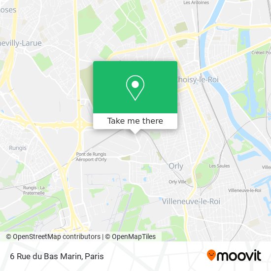 Mapa 6 Rue du Bas Marin
