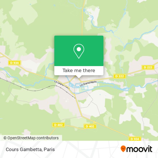Cours Gambetta map