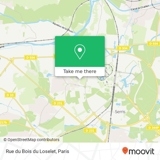 Mapa Rue du Bois du Loselet