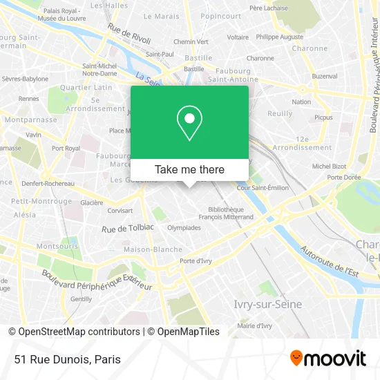 51 Rue Dunois map