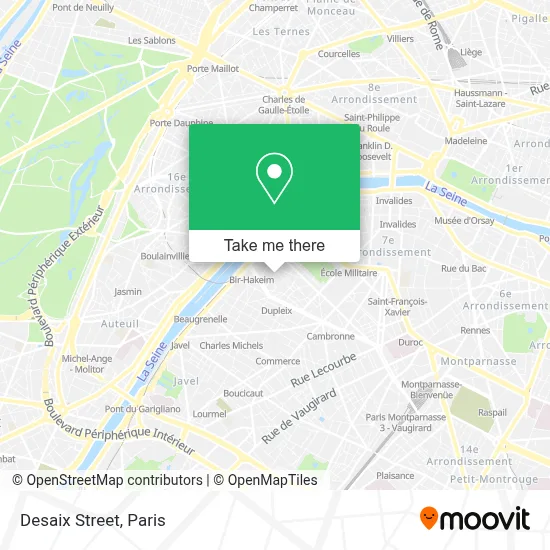 Rue Desaix map
