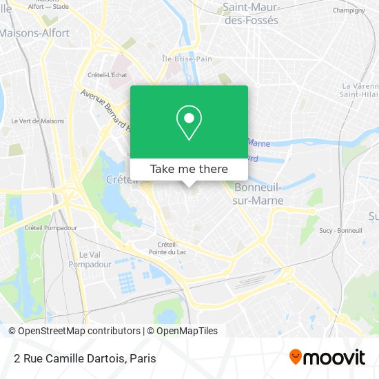 Mapa 2 Rue Camille Dartois