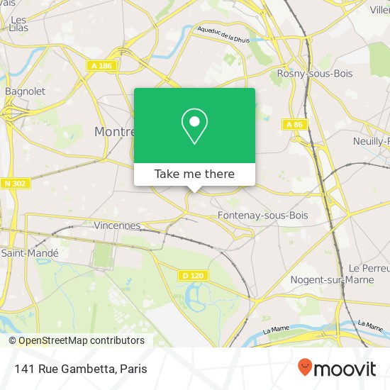 141 Rue Gambetta map