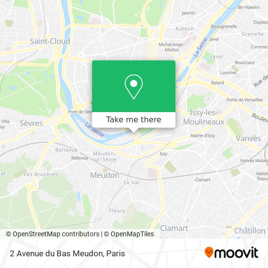 2 Avenue du Bas Meudon map