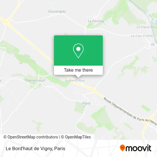 Le Bord'haut de Vigny map