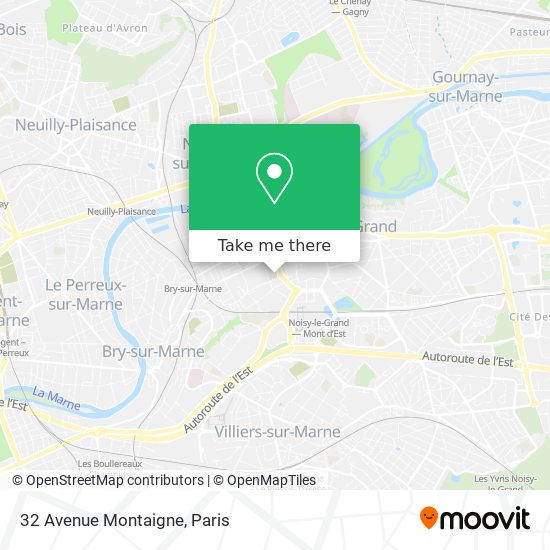 32 Avenue Montaigne map