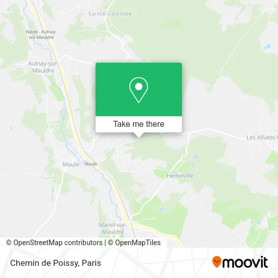 Chemin de Poissy map