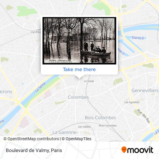 Mapa Boulevard de Valmy