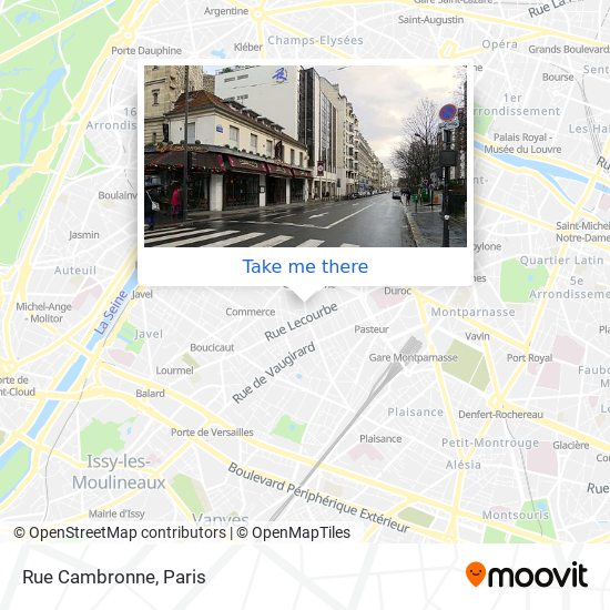 Rue Cambronne map