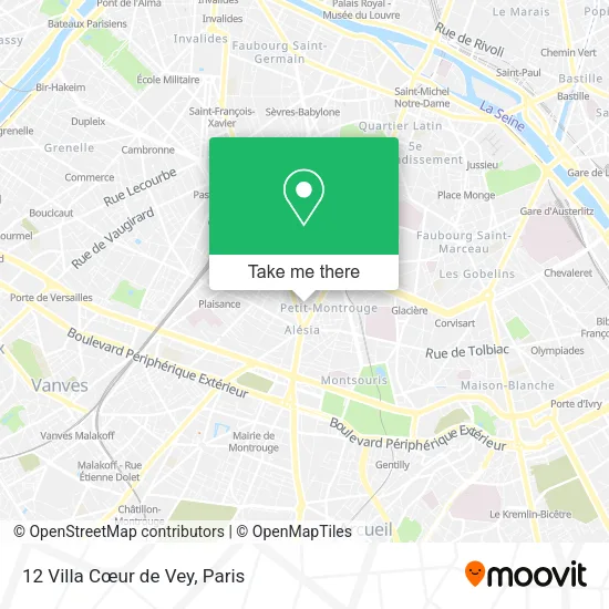 12 Villa Cœur de Vey map