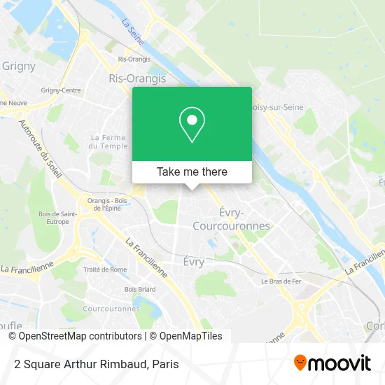 2 Square Arthur Rimbaud map