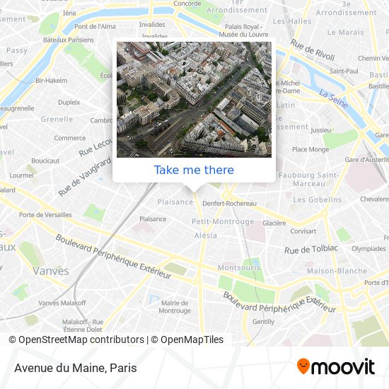 Avenue du Maine map