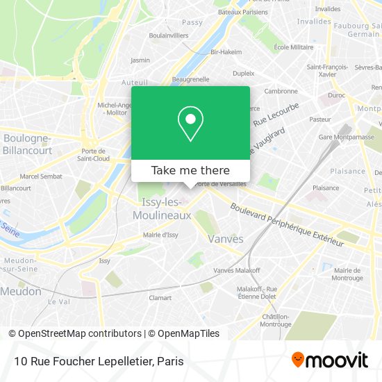 Mapa 10 Rue Foucher Lepelletier