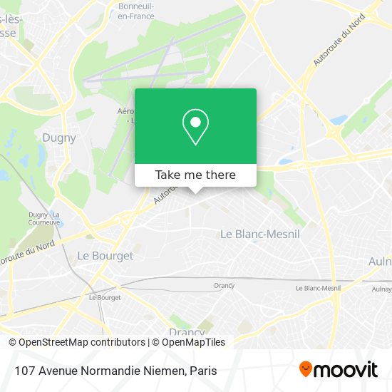 Mapa 107 Avenue Normandie Niemen