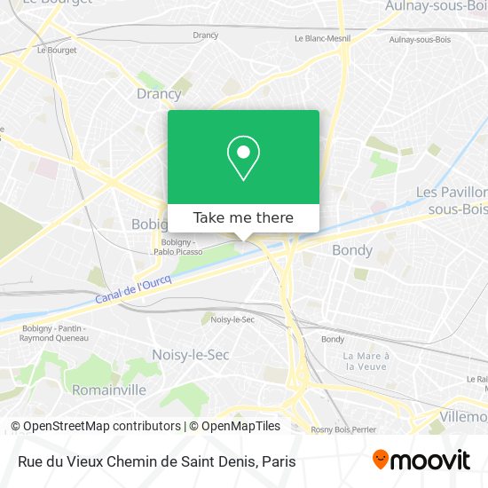 Mapa Rue du Vieux Chemin de Saint Denis