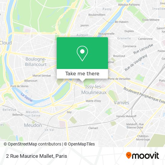 Mapa 2 Rue Maurice Mallet