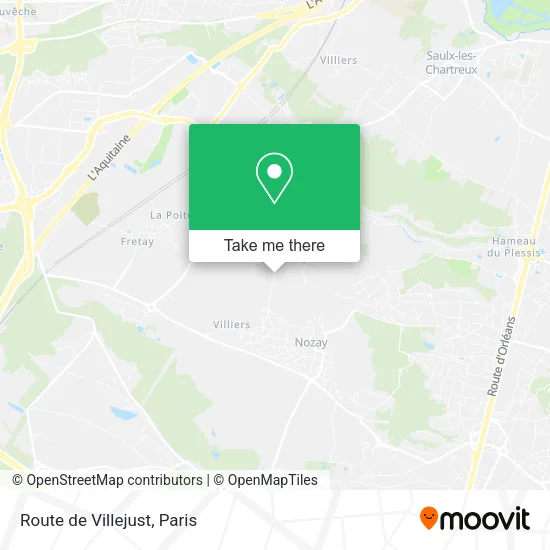 Route de Villejust map