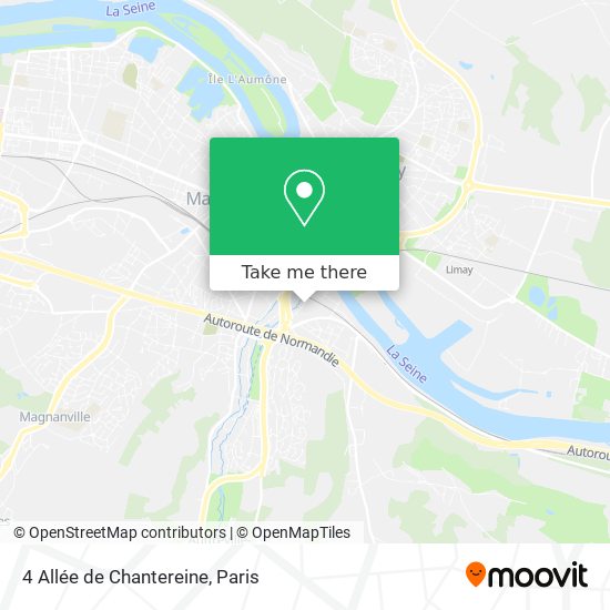 Mapa 4 Allée de Chantereine