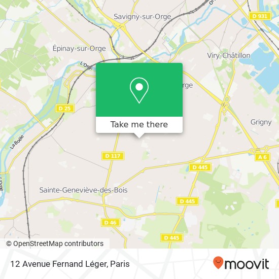 12 Avenue Fernand Léger map