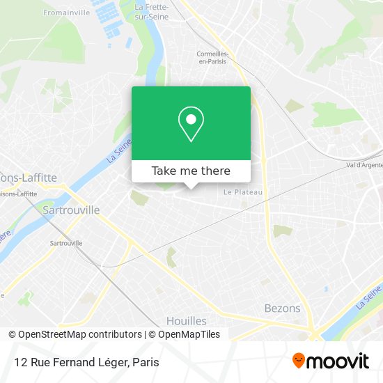 Mapa 12 Rue Fernand Léger