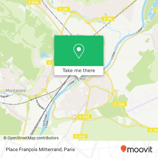 Mapa Place François Mitterrand