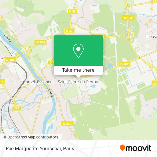 Mapa Rue Marguerite Yourcenar