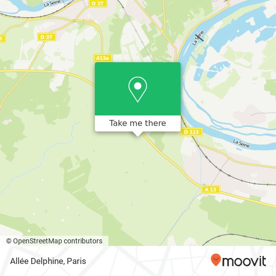 Allée Delphine map