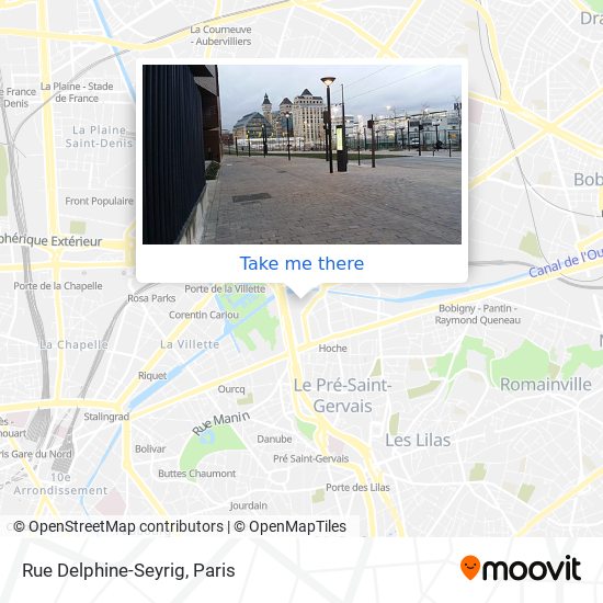 Mapa Rue Delphine-Seyrig