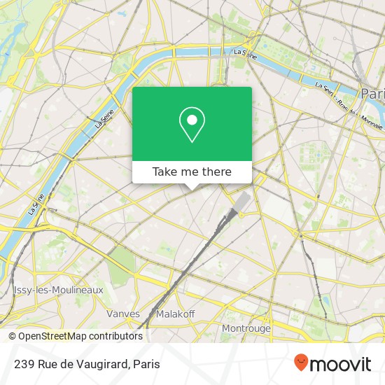 Mapa 239 Rue de Vaugirard