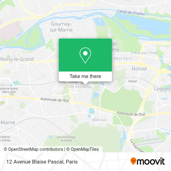 12 Avenue Blaise Pascal map