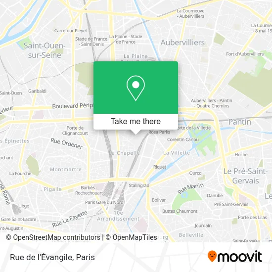 Rue de l'Évangile map