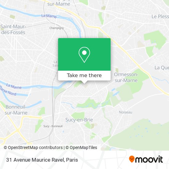 Mapa 31 Avenue Maurice Ravel