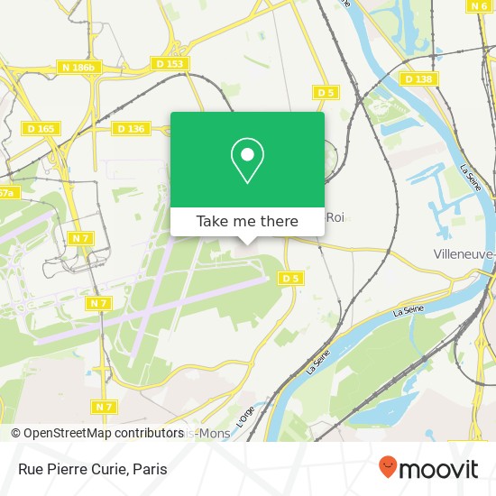 Mapa Rue Pierre Curie