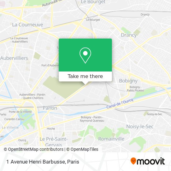 1 Avenue Henri Barbusse map